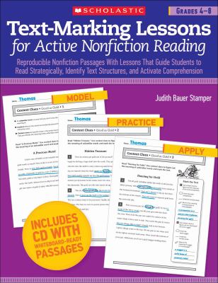 Text-marking lessons for active nonfiction reading. Grades 4-8 cover image