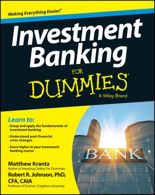 Investment banking for dummies cover image