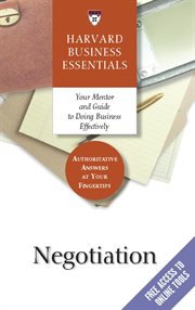 Harvard business essentials : negotiation cover image cdn