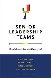 Senior leadership teams : what it takes to make them great cover image cdn
