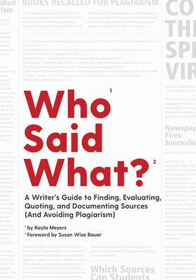 Who said what? : a writer's guide to finding, evaluating, quoting, and documenting sources (and avoiding plagiarism) cover image