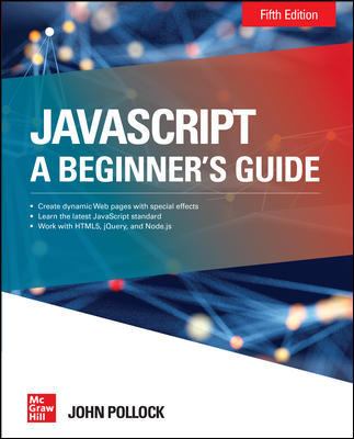 JavaScript : a beginner's guide cover image