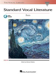 Standard vocal literature - an introduction to repertoire (songbook). Bass cover image cdn