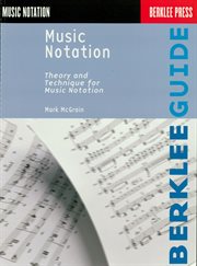 Music notation : theory and technique for music notation cover image cdn