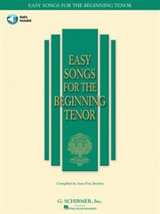 Easy songs for the beginning tenor (songbook) cover image cdn