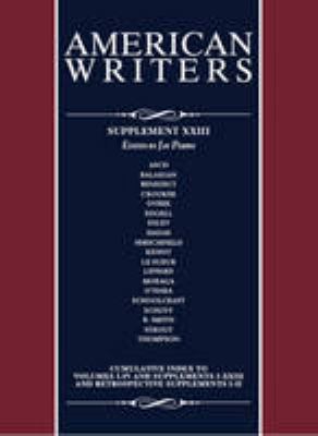 American writers. Supplement XXIII a collection of literary biographies cover image