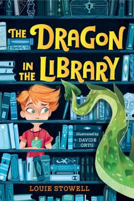 The dragon in the library cover image