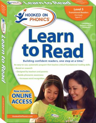 Hooked on phonics : learn to read. Level 5, Transitional readers, First grade, ages 6-7 cover image
