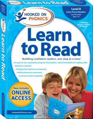 Hooked on phonics : learn to read. Level 8, Early fluent readers, Second grade, ages 7-8 cover image