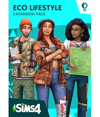 The Sims 4 bundle. The Sims 4 base game. Eco lifestyle expansion pack [PS4] cover image