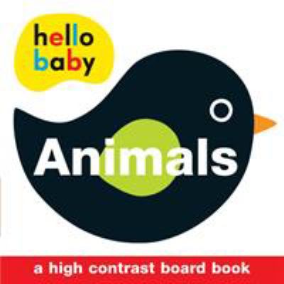Animals : a high contrast board book cover image