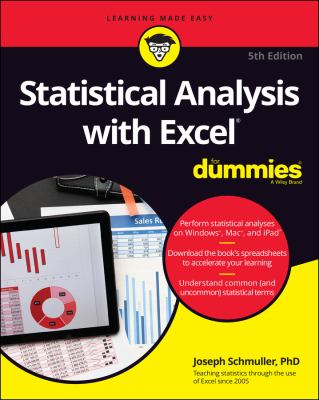 Statistical analysis with Excel cover image