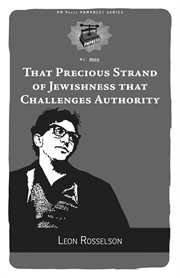 That Precious Strand of Jewishness That Challenges Authority cover image cdn