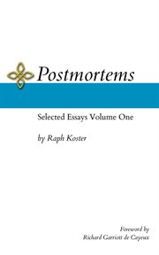 Postmortems, volume one. Selected Essays cover image cdn