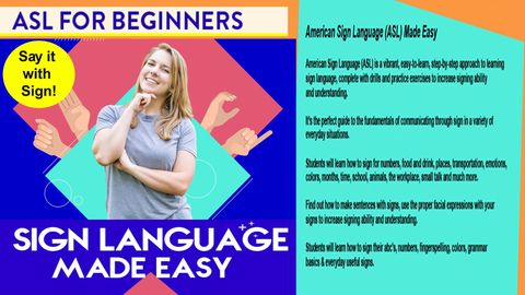 American Sign Language (ASL) Made Easy cover image cdn