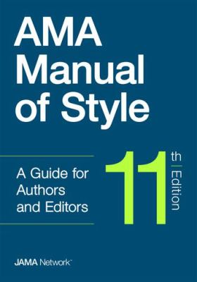AMA manual of style : a guide for authors and editors  cover image cdn