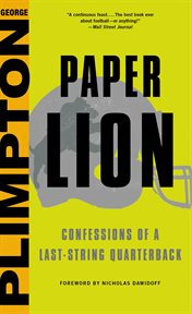 Paper lion : confessions of a last-string quarterback cover image cdn