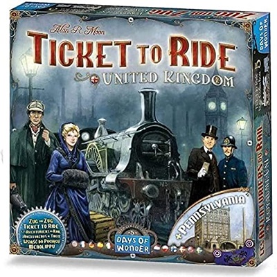 Ticket to Ride: United Kingdom and Pennsylvania expansion pack cover image cdn