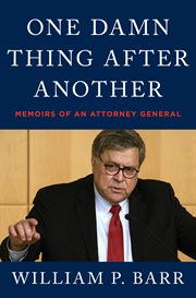 One damn thing after another : memoirs of an attorney general cover image cdn