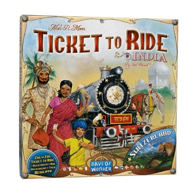 Ticket to ride: India & Switzerland expansion cover image cdn