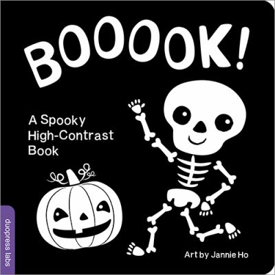 Booook! : a spooky high-contrast book cover image