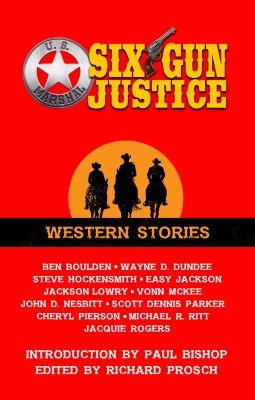 Six-gun justice western stories cover image