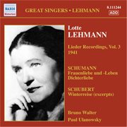 Lehmann, Lotte : Lieder Recordings, Vol. 3 (1941) cover image cdn