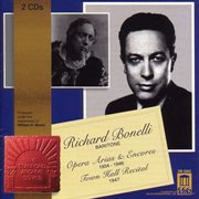 Opera Arias (baritone) : Bonelli, Richard. Ambroise, T. / Massenet, J. / Gounod, C.-F. / Giordano... cover image cdn