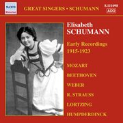 Schumann, Elisabeth : Early Recordings (1915-1923) cover image cdn