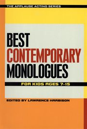 Best Contemporary Monologues for Kids Ages 7-15 cover image