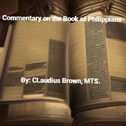 Commentary on the book of Philippians cover image