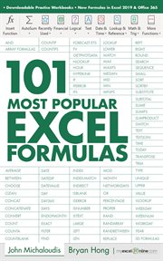 101 Most Popular Excel Formulas : 101 Excel cover image
