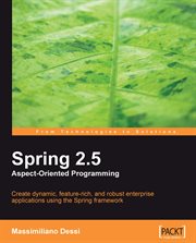 Spring 2.5 Aspect Oriented Programming cover image cdn