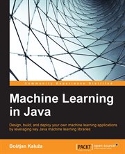 MACHINE LEARNING IN JAVA cover image cdn