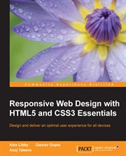 Responsive Web Design With HTML5 and CSS3 Essentials cover image cdn
