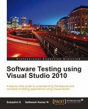 Software Testing using Visual Studio 2010 cover image cdn