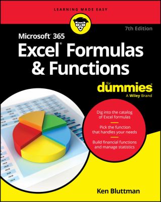 Microsoft 365 Excel formulas & functions for dummies  cover image cdn