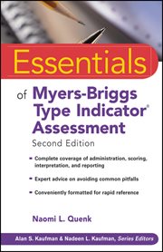 Essentials of Myers-Briggs Type Indicator Assessment cover image cdn