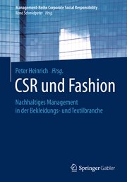 Csr Und Fashion : Nachhaltiges Management in der Bekleidungs- und Textilbranche cover image cdn