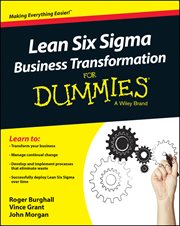 Lean Six Sigma Business Transformation for Dummies cover image cdn