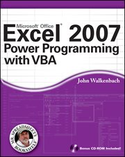 Excel 2007 Power Programming With VBA cover image cdn