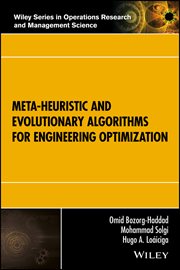 Meta-heuristic and Evolutionary Algorithms for Engineering Optimization cover image cdn
