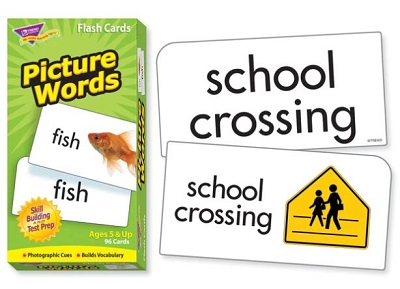 Picture words flash cards cover image