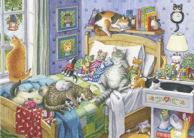 Cat nap jigsaw puzzle cover image