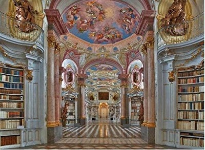 Admont Abbey Library jigsaw puzzle cover image