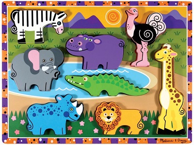 Chunky puzzle. Safari animals cover image