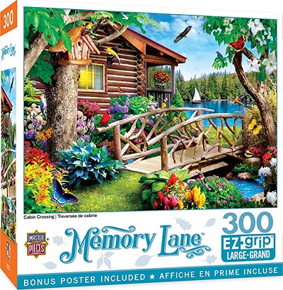 Cabin crossing jigsaw puzzle cover image