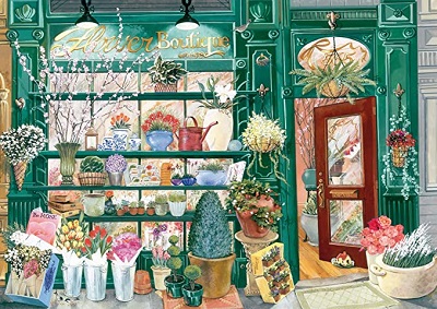 Flower shop jigsaw puzzle cover image