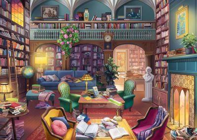 Dream library jigsaw puzzle cover image