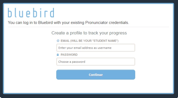 Bluebird Registration Form